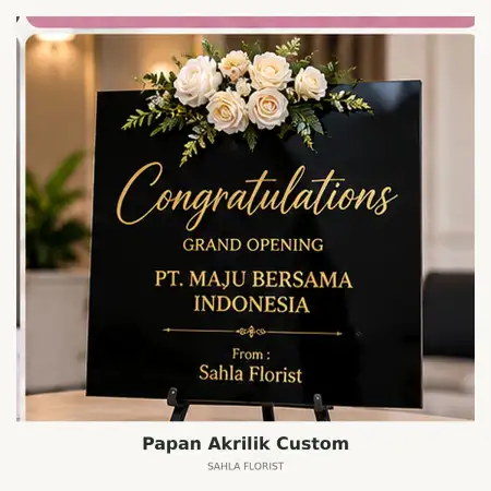 Papan Bunga Akrilik Balikpapan Selatan